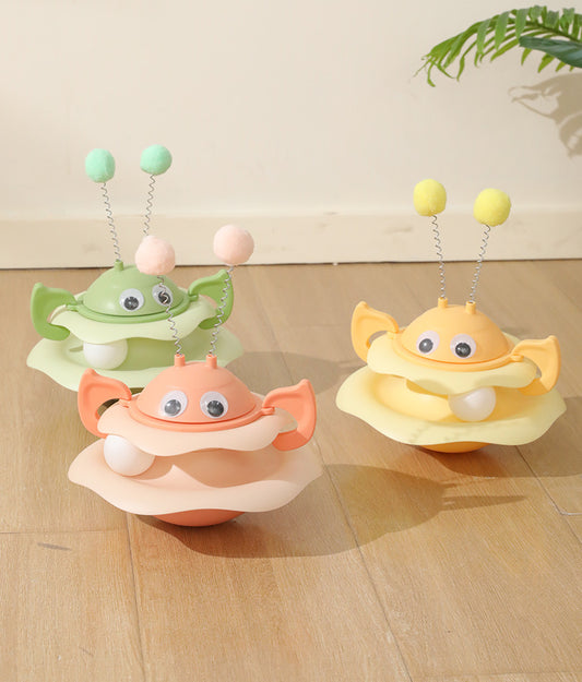 Bee-Shaped Wobble Toy for Cats – Interactive Spinning Fun, Durable & Chew-Resistant Play Toy for Kitty Entertainment