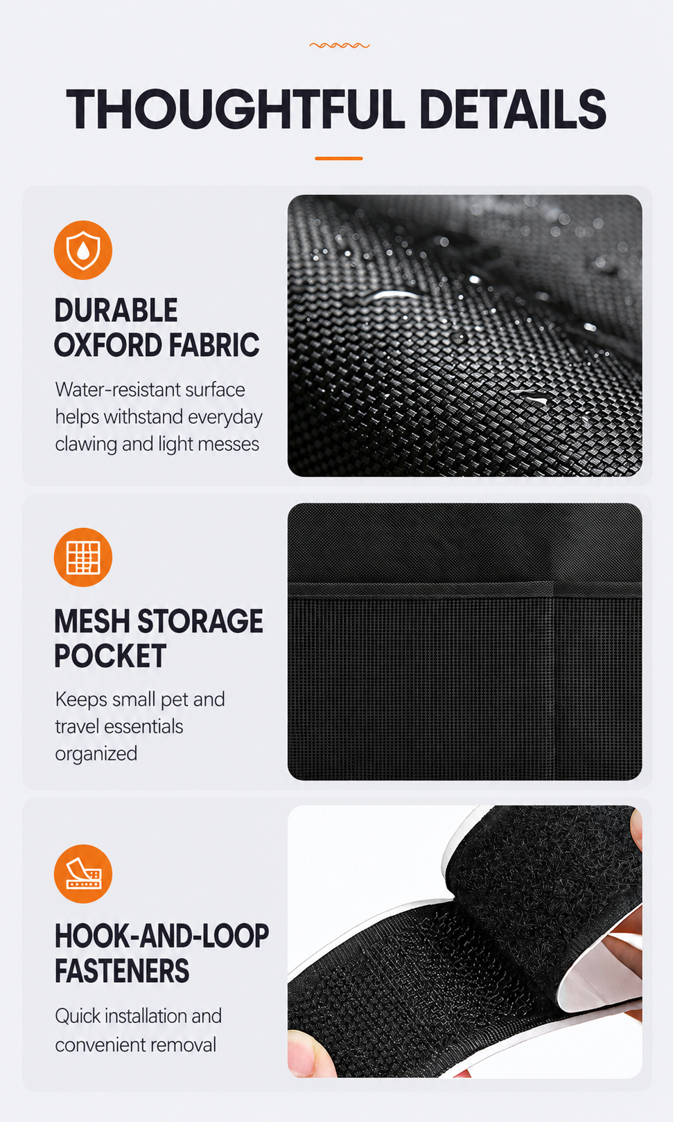 AuriPaw Car Door Protector Set for Dogs – Waterproof Oxford Fabric Pet Scratch Guard with Storage Pocket