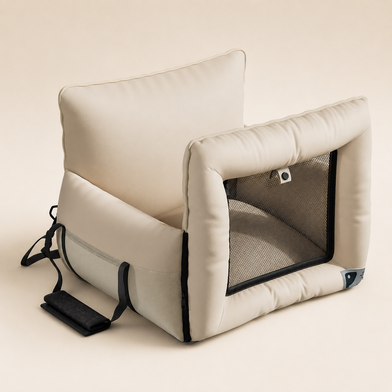 AuriPaw 2-in-1 Portable Dog & Cat Car Seat – Convertible Pet Carrier and Travel Bed