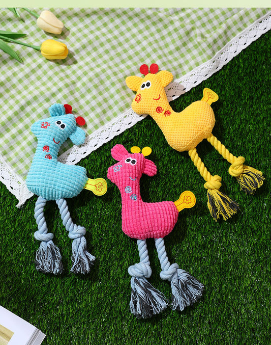 Soft Plush Dog Toy for Chewing & Playing – Adorable Animal Design, Interactive Pet Toy