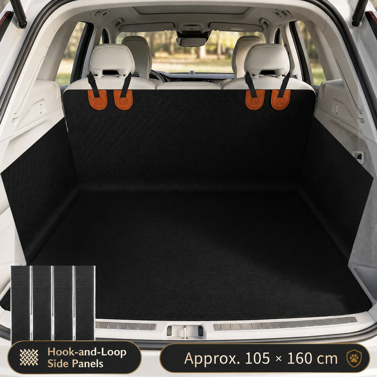 AuriPaw Waterproof Dog Cargo Liner – Anti-Scratch Trunk Protector for SUVs