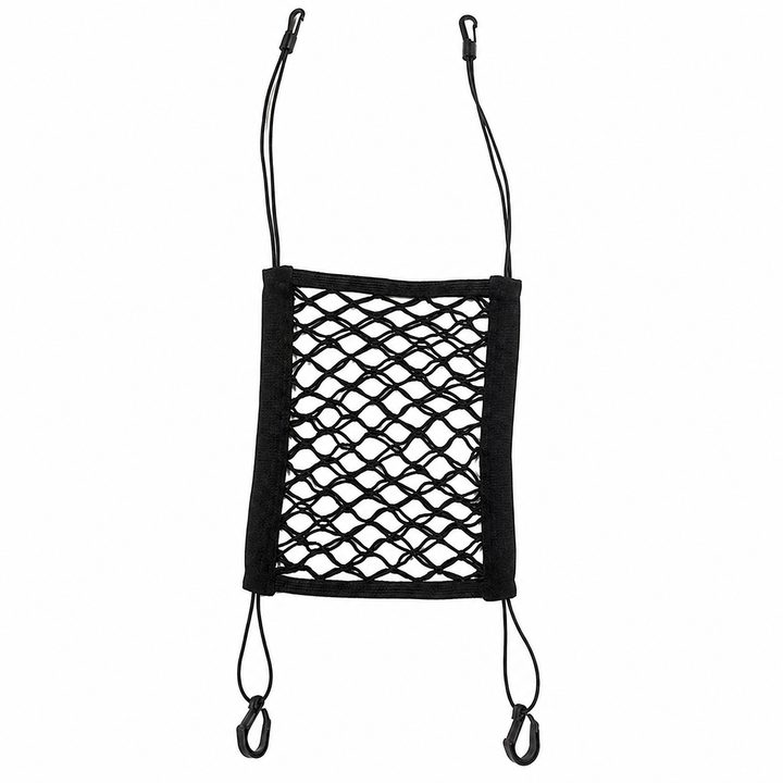 AuriPaw 3-Layer Dog Car Barrier Net – 4-Side Stretch Pet Divider & Seat Storage Organizer