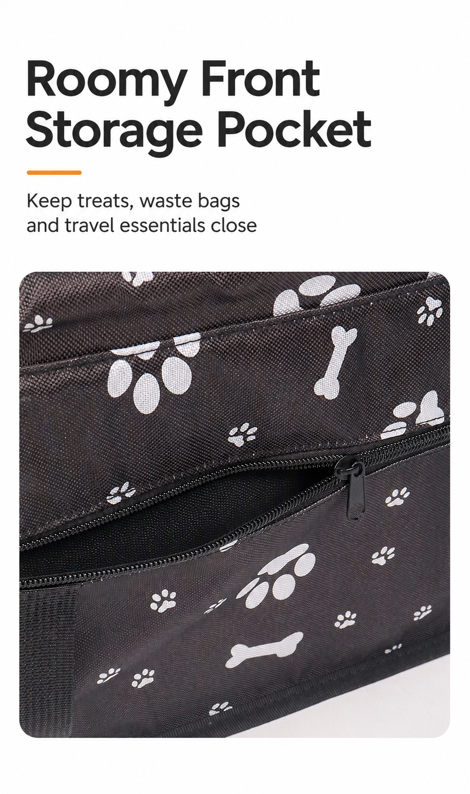 AuriPaw Foldable Pet Travel Carrier – Breathable Portable Cat & Small Dog Car Bag