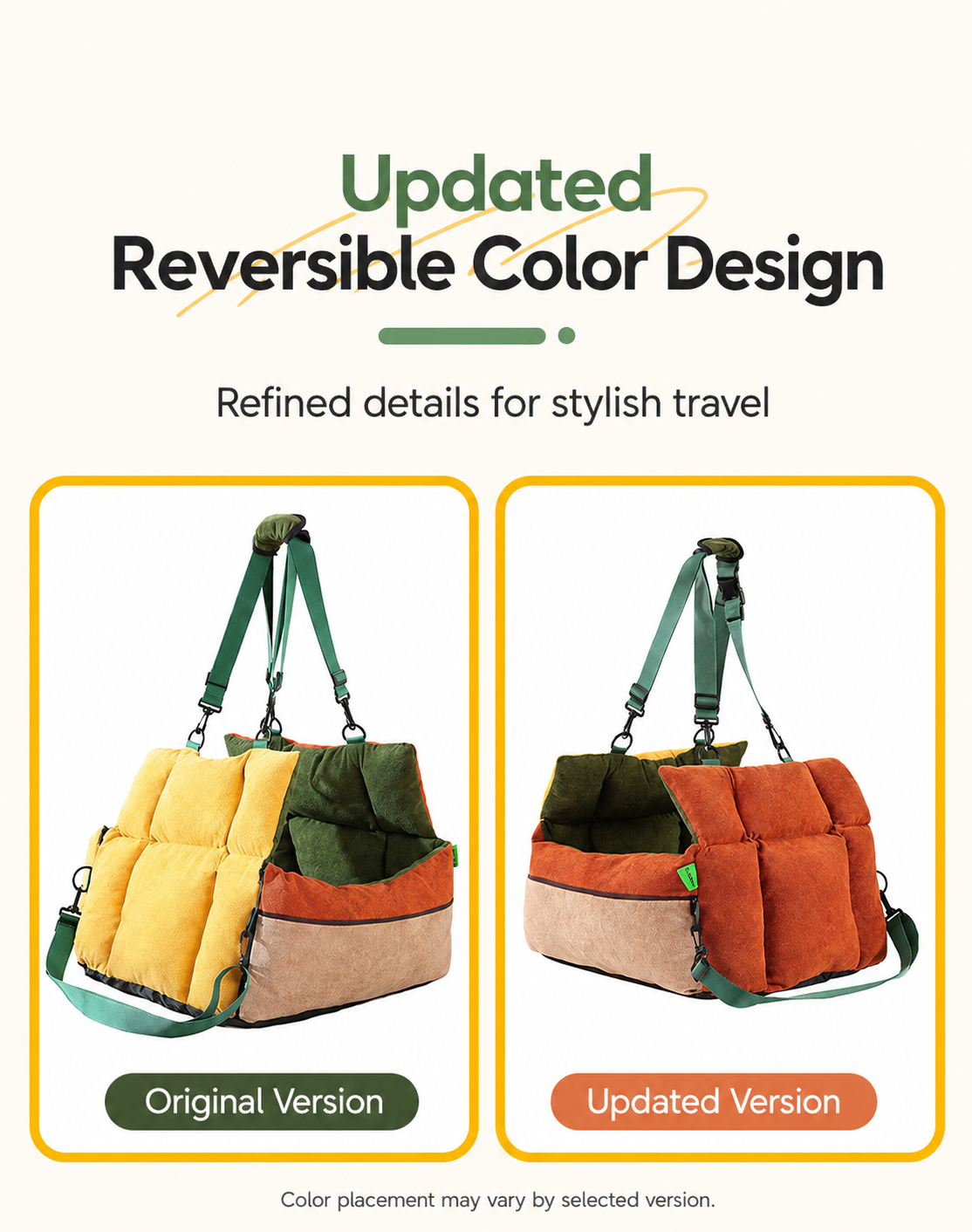 AuriPaw 2-in-1 Dog Car Seat & Portable Travel Bed – Splash-Resistant Pet Carrier