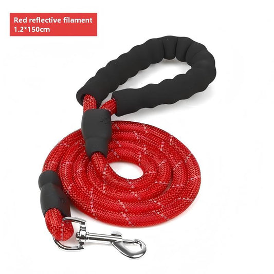 EVA Reflective Rope Dog Leash – Durable Round Lead with Reflective Thread for Safety Walks