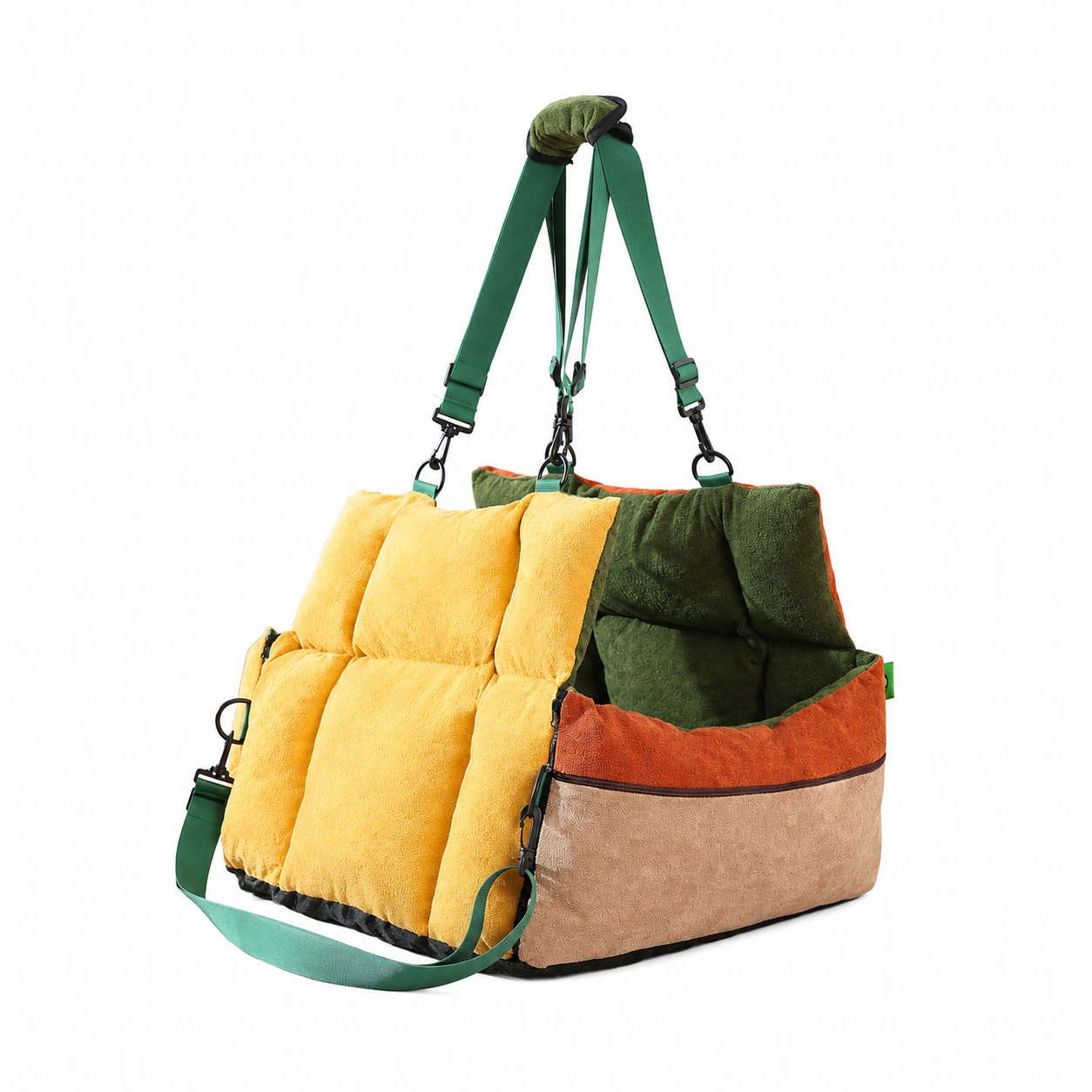 AuriPaw 2-in-1 Dog Car Seat & Portable Travel Bed – Splash-Resistant Pet Carrier