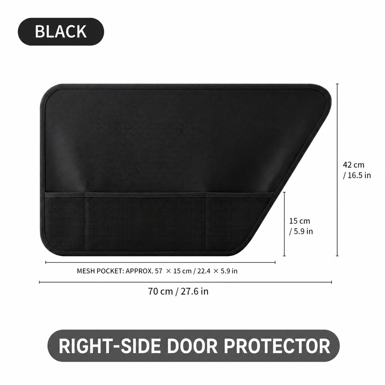 AuriPaw Car Door Protector Set for Dogs – Waterproof Oxford Fabric Pet Scratch Guard with Storage Pocket