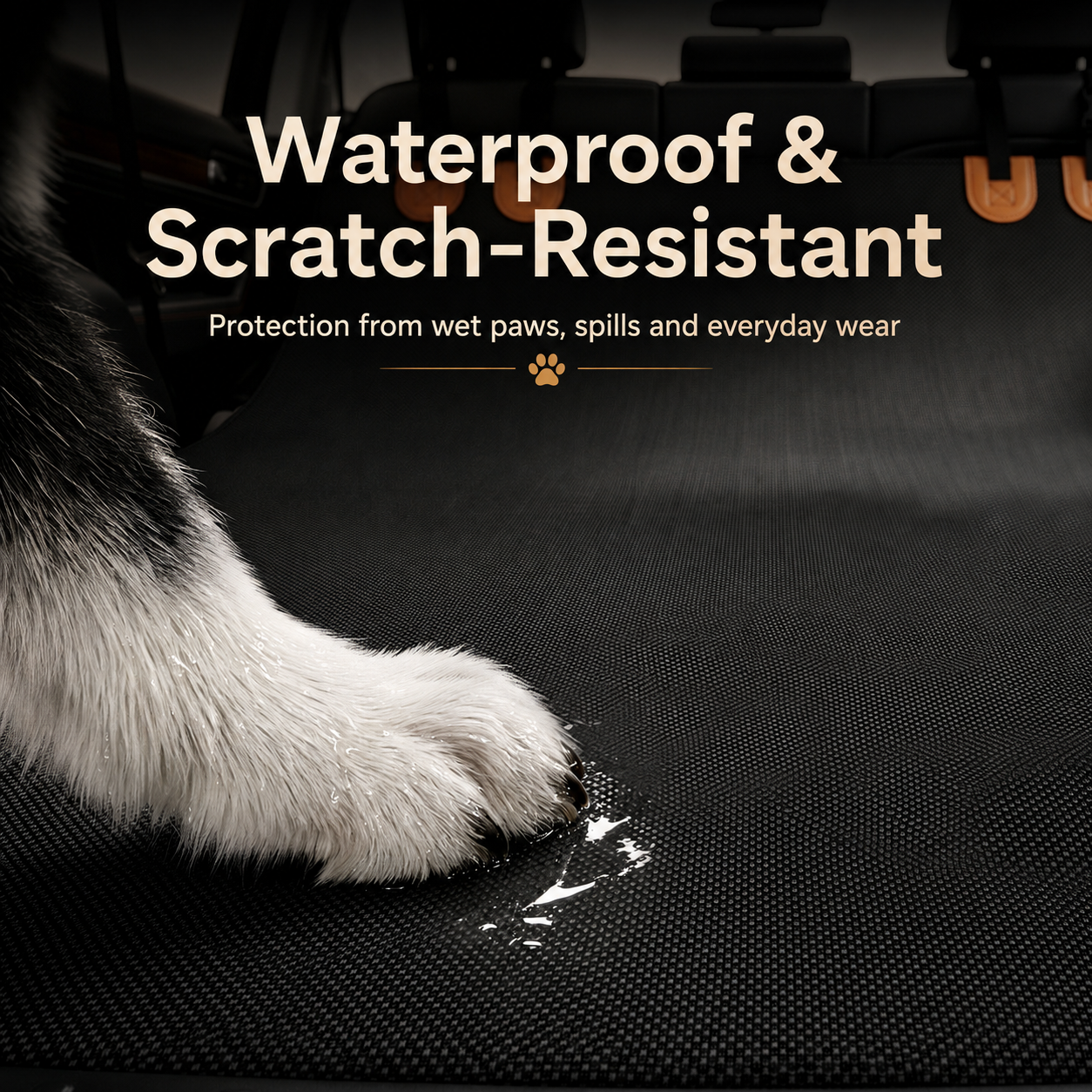 AuriPaw Waterproof Dog Cargo Liner – Anti-Scratch Trunk Protector for SUVs