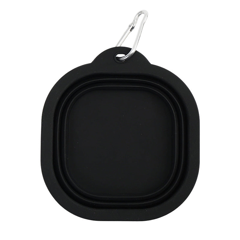AuriPaw 350ml Collapsible Dog Travel Bowl with Carabiner – Silicone Food & Water Bowl