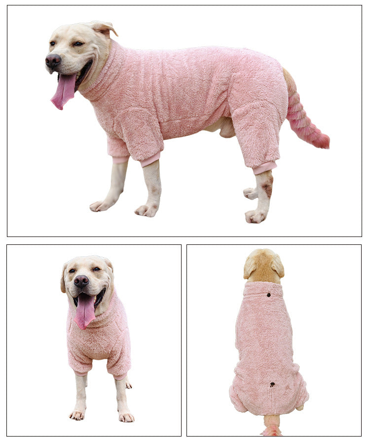 High-Neck Quilted Pet Jacket – Four-Legged Pullover Coat for Dogs & Cats, Warm & Cozy