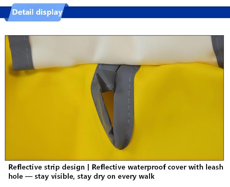 Waterproof Dog Raincoat with Belly Strap – Reflective Pet Rain Jacket Cloak for Small to Large Dogs