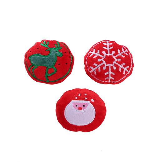 Christmas Catnip Plush Cat Toy with Crinkle Paper – Interactive Holiday Pet Play