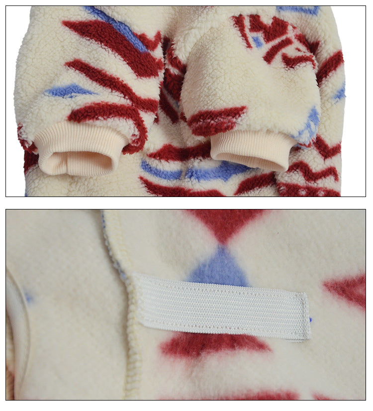 High-Neck Quilted Pet Jacket – Four-Legged Pullover Coat for Dogs & Cats, Warm & Cozy