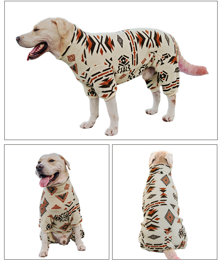 High-Neck Quilted Pet Jacket – Four-Legged Pullover Coat for Dogs & Cats, Warm & Cozy