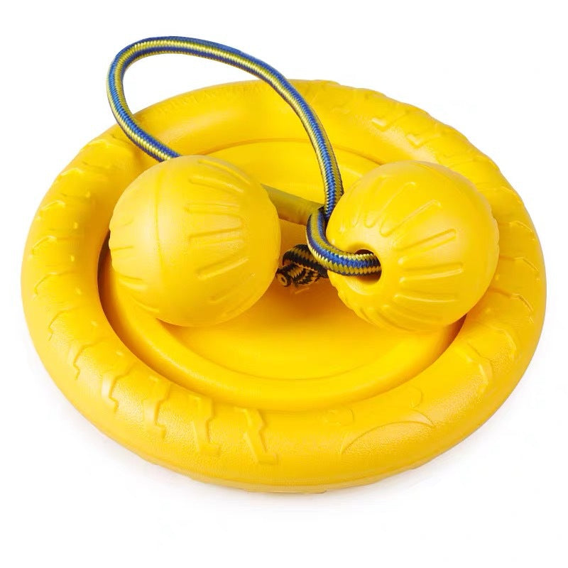 EVA Floating Dog Toy Set – 4-Piece Chew & Training Toys, Interactive Ring, Frisbee & Ball