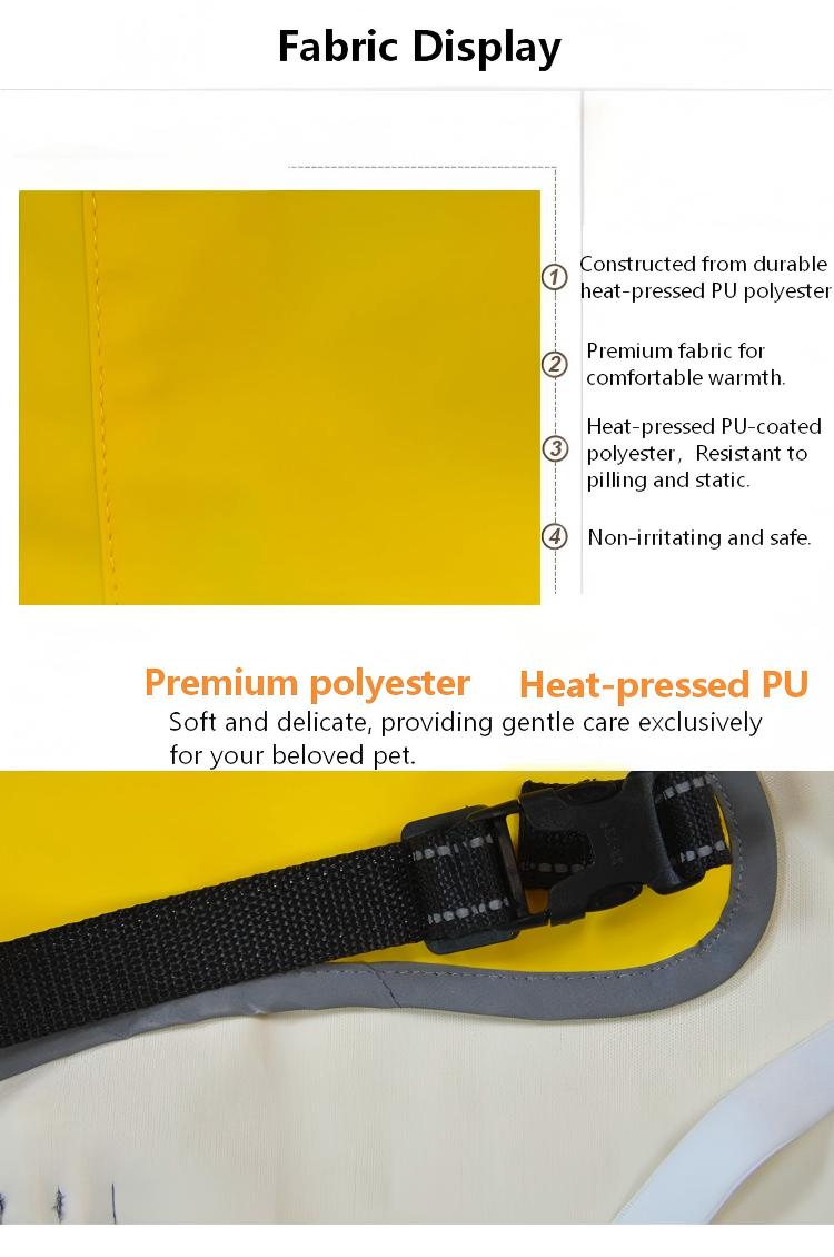 Waterproof Dog Raincoat with Belly Strap – Reflective Pet Rain Jacket Cloak for Small to Large Dogs