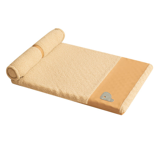 AuriPaw Washable Pet Bed Mat for Dogs & Cats – Soft Removable Cushion Sleeping Pad, Comfortable Indoor Pet Mattress