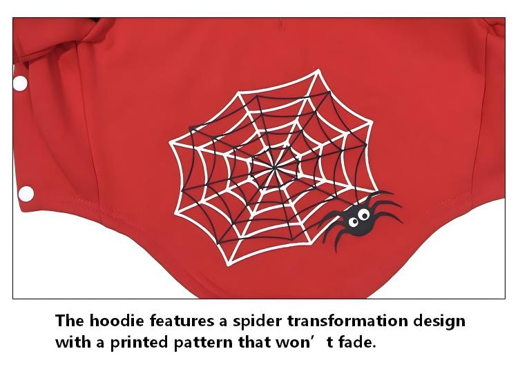 Festive Pet Fleece Hoodie – Christmas & Halloween Dog Costume Outfit, Warm and Soft Sweatshirt for Dogs