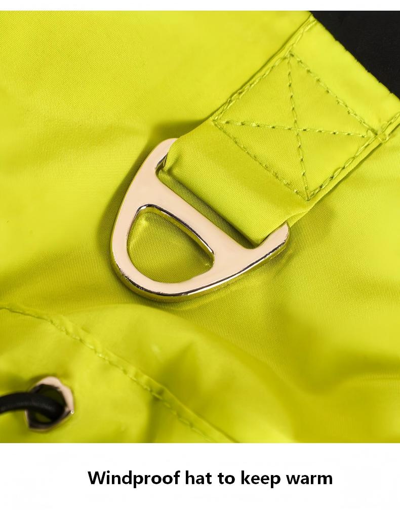 Outdoor Winter Dog Jacket, Thick Fleece-Lined Hooded Pet Jumpsuit, Warm Padded Coat for Cold Weather