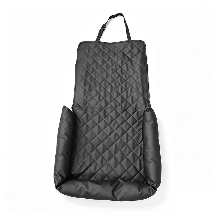 AuriPaw Water-Resistant PU Leather Dog Car Seat Bed – Padded Back Seat Protector for Small & Medium Dogs