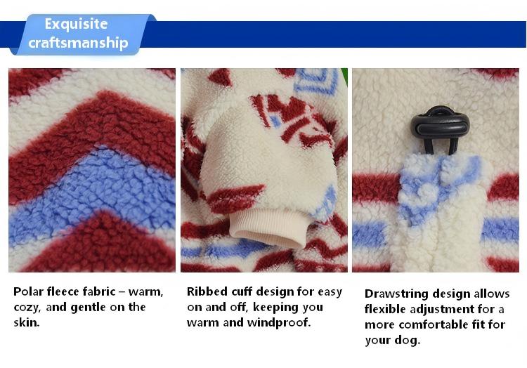 High-Neck Quilted Pet Jacket – Four-Legged Pullover Coat for Dogs & Cats, Warm & Cozy