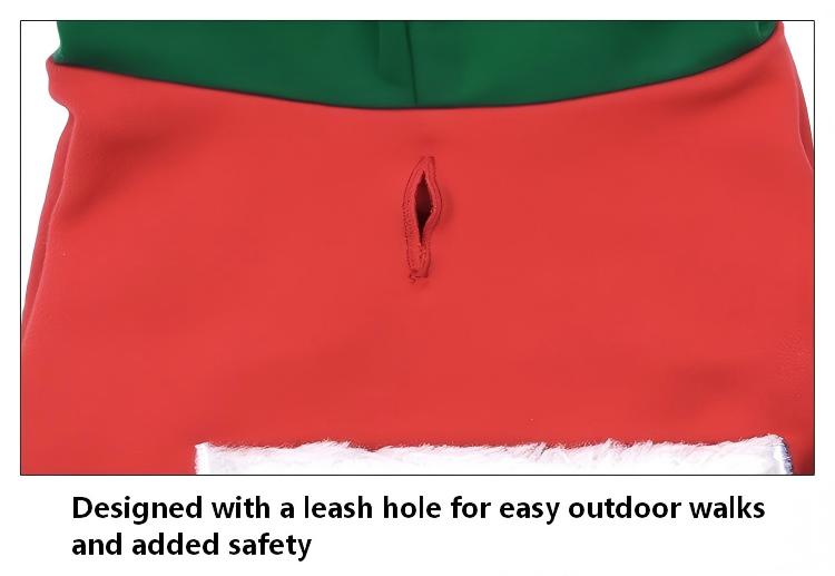 Dog Christmas Outfit with Bells & Bow Accessories, Festive Pet Sweatshirt – Two Colors Available