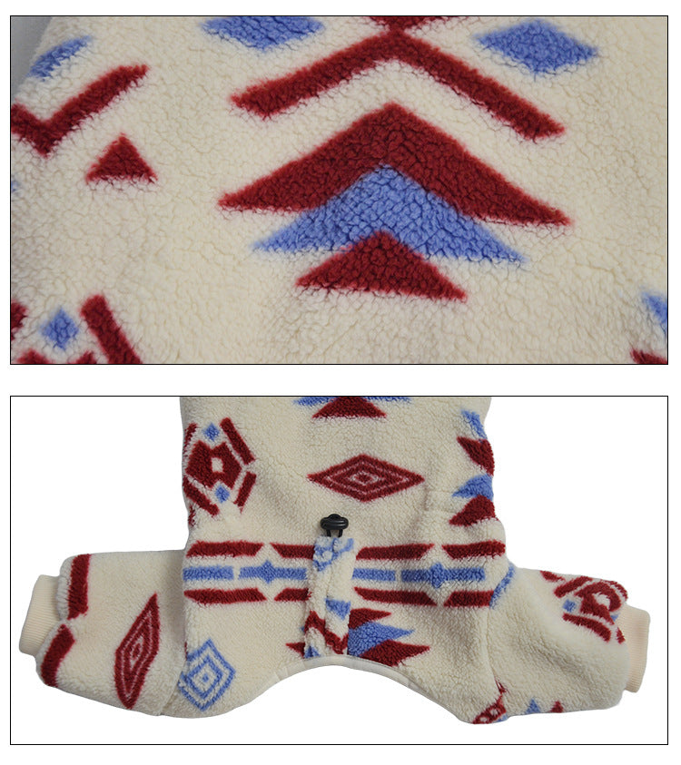 High-Neck Quilted Pet Jacket – Four-Legged Pullover Coat for Dogs & Cats, Warm & Cozy