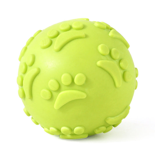 Bouncy TPR Paw Print Ball – Tough, Squeaky, and Perfect for Playful Dogs