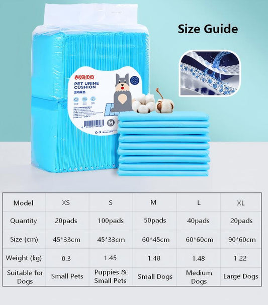 Disposable Pet Training Pads – Thick, Super Absorbent Puppy Pee Pads for Dogs & Cats, Leak-Proof & Odor Control