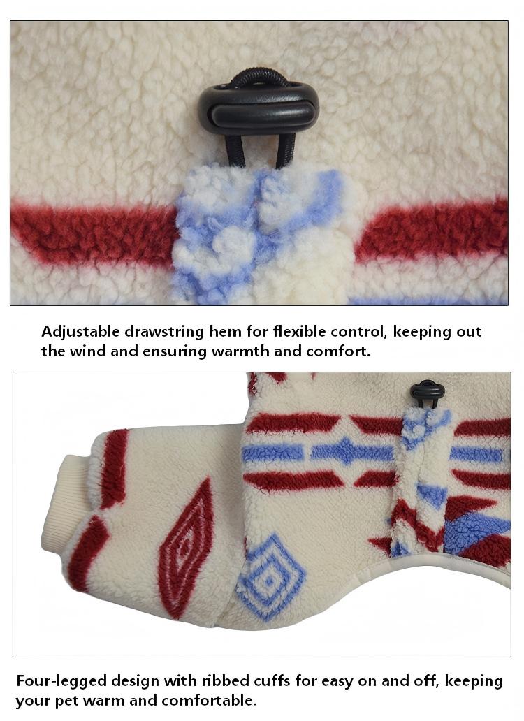 High-Neck Quilted Pet Jacket – Four-Legged Pullover Coat for Dogs & Cats, Warm & Cozy