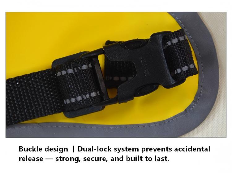 Waterproof Dog Raincoat with Belly Strap – Reflective Pet Rain Jacket Cloak for Small to Large Dogs