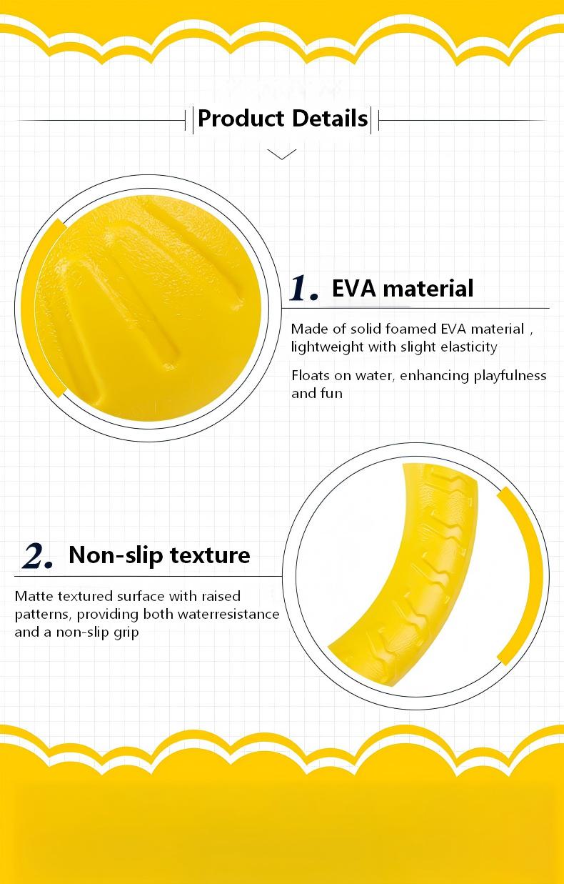 EVA Floating Dog Toy Set – 4-Piece Chew & Training Toys, Interactive Ring, Frisbee & Ball